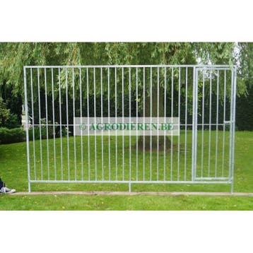 Spijlpaneel 184 h - 3 m - spijl 8 cm - met toegangsdeur in, Dieren en Toebehoren, Hondenhokken, Nieuw