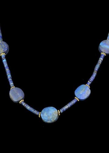 West-Aziatisch lapis lazuli Kralenketting (Zonder