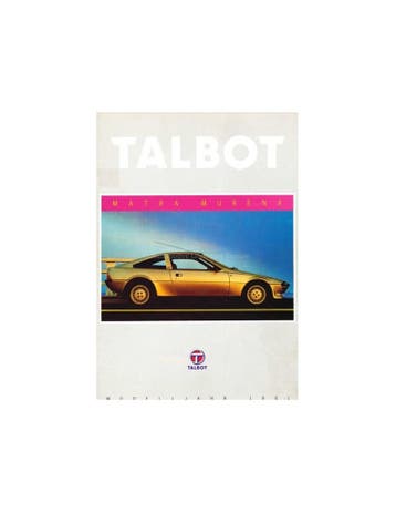 1981 MATRA MURENA BROCHURE NEDERLANDS, Nieuw