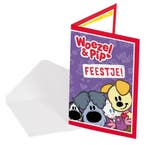 Woezel en Pip Uitnodigingen 8st, Verzenden, Nieuw