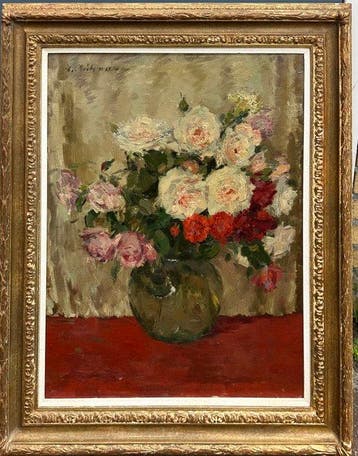 Ludwig Muhrmann (1886-1870) - Bloemstilleven