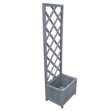 vidaXL Latwerkplantenbak 40x30x135 cm massief vurenhout, Verzenden, Nieuw