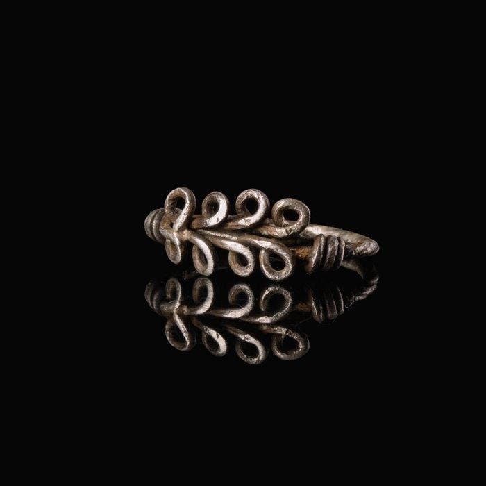 Keltisch Zilver Spiraalring, Bijoux, Sacs & Beauté, Bijoux anciens