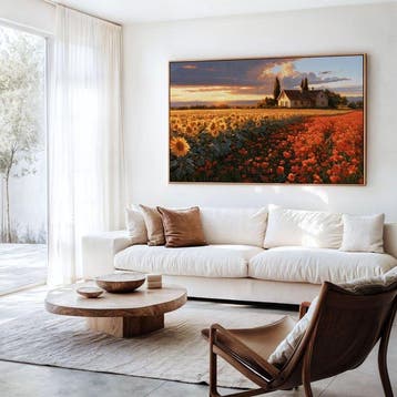 Iconica - Country Villa between Sunflowers and Poppies -