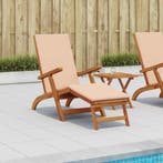 vidaXL Ligstoel die kan leunen en vouwen 55 x 146 x 91 cm, Tuin en Terras, Verzenden, Nieuw