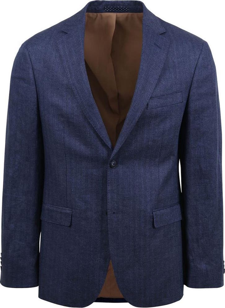 Suitable Blazer Linnen Royal Blauw maat Maat 48/50 (M) Heren, Vêtements | Hommes, Pulls & Vestes, Envoi