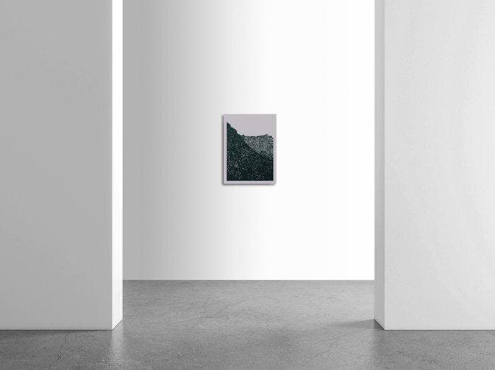 N. Magro -  View from lake Lugano (II), Antiek en Kunst, Kunst | Designobjecten
