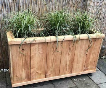 Kwaliteit bloembakken van Douglas hout, Nieuw, Hout, Balkon