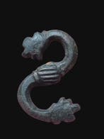 Époque Viking Amulette Fafnir en bronze très rare Pendentif