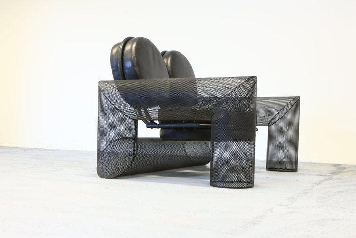Alias - Mario Botta - Re e Regina - Sofa - Leder, Metaal -, Antiek en Kunst, Kunst | Designobjecten