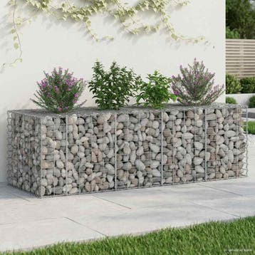 vidaXL Gabion verhoogd bed 180 x 60 x 55 cm Gegalvaniseerd, Tuin en Terras, Verzenden, Nieuw