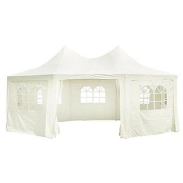 vidaXL | Tuin Tent Dek | Crème 6 x 4.5 x 3 m Stof, Verzenden, Nieuw