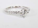 Verlovingsring - 14 karaat Witgoud - 0.86ct. tw. Diamant