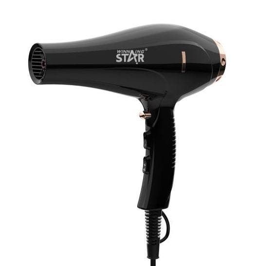 Winning Star Haardroger 2000w  Fohn Ac5413 Zwart, Handtassen en Accessoires, Uiterlijk | Haarverzorging, Ophalen of Verzenden