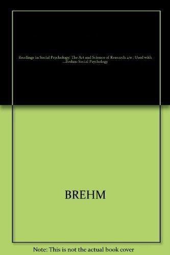 Readings in Social Psychology: The Art and Science of, Verzenden, BREHM