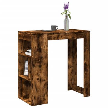 vidaXL Bartafel met rekken 102x50x103,5 cm bewerkt hout, Verzenden