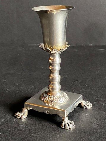 Kandelaar - .833 zilver - Portugese, Antiek en Kunst