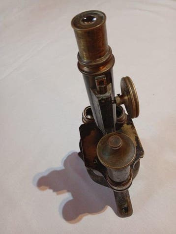 Microscope composé monoculaire ancien - 1850-1900 - E. Leitz