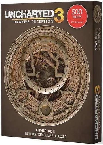 Uncharted Cipher Disk Circular Deluxe Puzzel (500 stukken), Ophalen of Verzenden