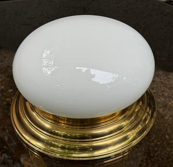 Plafondlamp - Glas, Messing