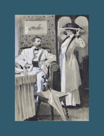 Ludwik Strimpl (1880-1937) - Couple dans un intérieur.