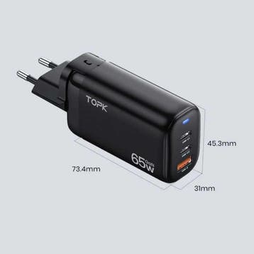 B314P 3-Port Stekkerlader - PD / Quick Charge 3.0 - Power, Verzenden, Nieuw