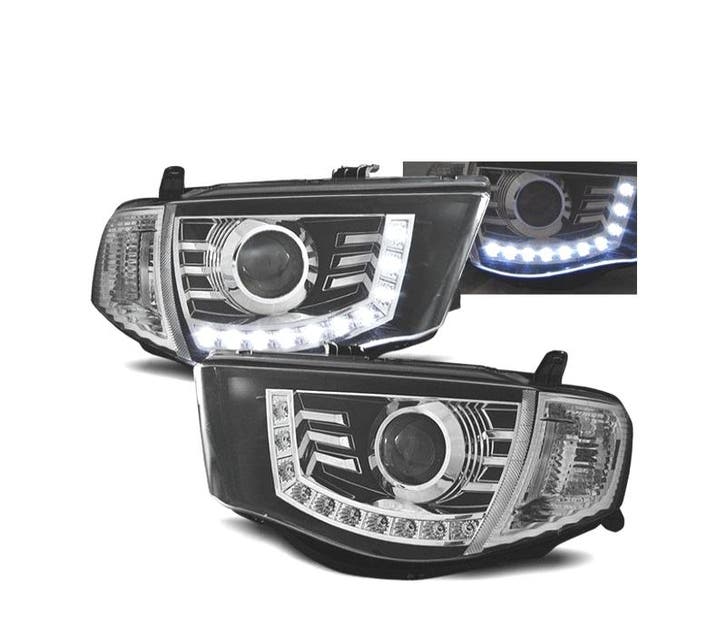 PHARES MITSUBISHI L200 06-10 DIURNE FOND NOIR, Auto-onderdelen, Verlichting, Verzenden