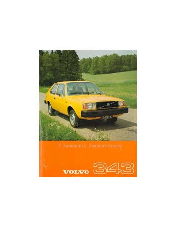 1977 VOLVO 343 LEAFLET NEDERLANDS, Ophalen of Verzenden