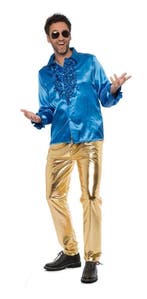 Disco Broek Goud, Verzenden, Nieuw