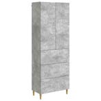 vidaXL Kast Set 2 pcs Betongrijs 66 x 34,5 x 90 cm Bewerkt, Huis en Inrichting, Kasten | Overige, Verzenden, Nieuw