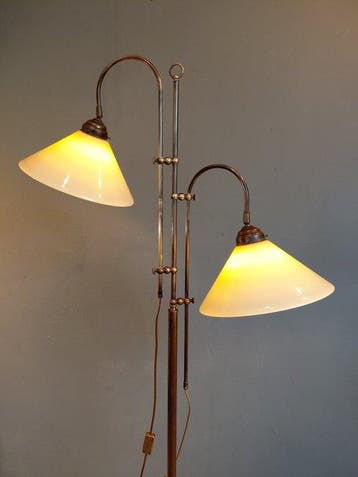 Staande lamp - Opaline glas - Berliner - 2 Lights