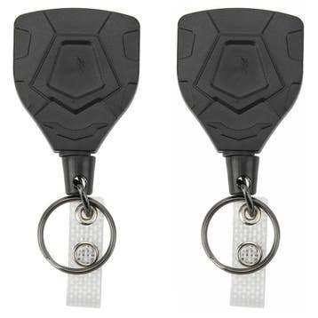 Fako Bijoux - 2x Robuuste Uittrekbare Sleutelhanger Met, Verzenden