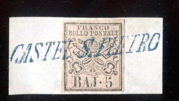 Italiaanse oude staten - Pauselijke Staat 1852/1854 -, Gestempeld