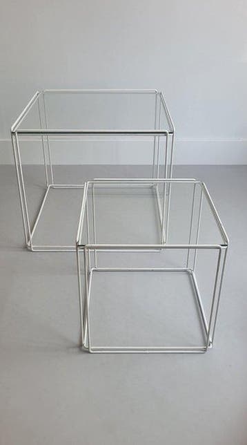 Atrow - Max Sauze - Set bijzettafels (2) - Isocele - Staal,