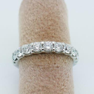 Bague déternité - 18 carats Or blanc - 1.00ct. tw. Diamant, Bijoux, Sacs & Beauté