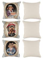 Set van 3 Gobelin-kussenhoezen “REGALPET” – Elegante