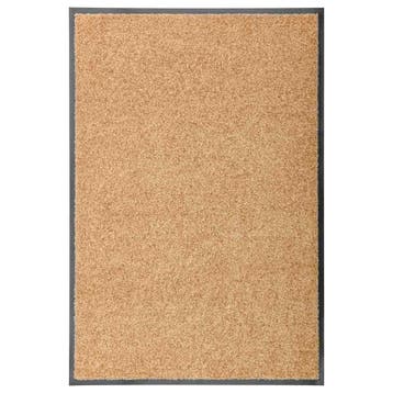 vidaXL Deurmat wasbaar 60x90 cm crème, Verzenden