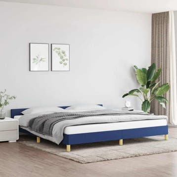 vidaXL Bedframe met hoofdeinde zonder matras 200x200 cm stof, Verzenden, Nieuw