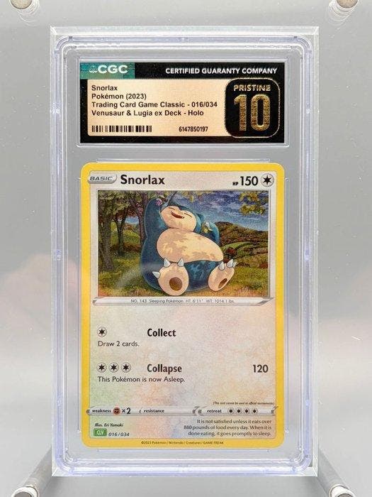 Pokémon Graded card - Snorlax - CGC Pristine 10 - Sword &, Hobby & Loisirs créatifs, Jeux de cartes à collectionner | Pokémon