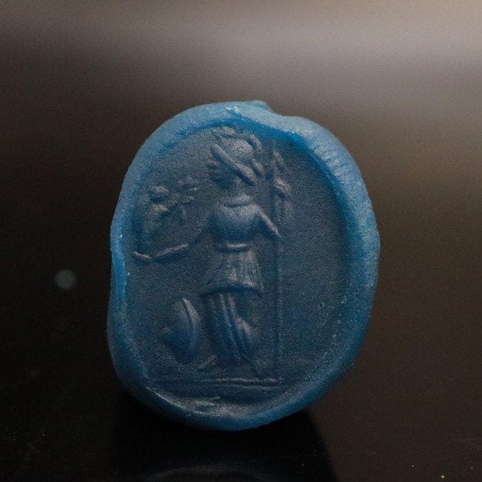 Oud-Romeins Karneool intaglio geëtst Zegel - 15.9 mm -, Handtassen en Accessoires, Antieke sieraden