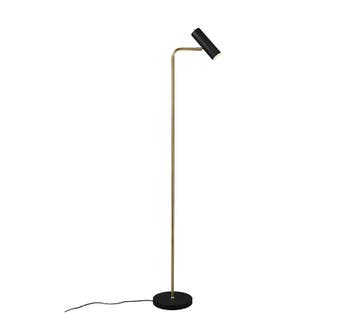 Trio MARLEY vloerlamp | GU10 Fitting | messing mat | 38 x 23, Verzenden
