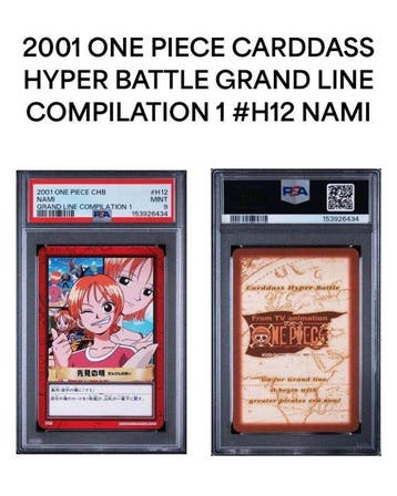 Bandai - 1 Graded card - One Piece - Nami H12 - PSA 9