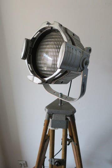Theater Lamp - Staande lamp - Aluminium, Staal, Hout