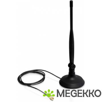 DeLOCK 88413 antenne, SMA WLAN met magnetische voet, 1m, Verzenden, Nieuw