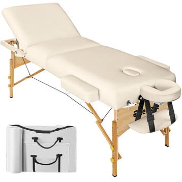 tectake 3 zones massagetafel Somwang 7,5cm matras en houten, Verzenden, Nieuw