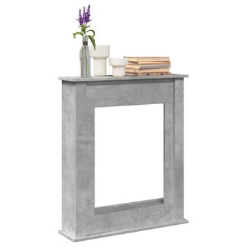 vidaXL Haardombouw 75x20x87,5 cm bewerkt hout betongrijs, Huis en Inrichting, Verzenden, Nieuw