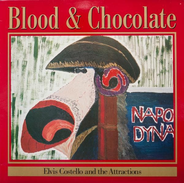 Elvis Costello and The Attractions - Blood and Chocolate, Cd's en Dvd's, Vinyl | Pop, Gebruikt, Verzenden