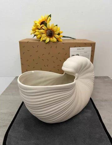 Ferm Living - Pot - Shell Pot - Keramiek, Maison & Meubles