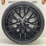 Porsche Panamera (971) 21inch SportDesign  zwart met banden, Ophalen, Gebruikt, Banden en Velgen, 21 inch
