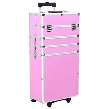 vidaXL Make-up trolley aluminium roze, Verzenden, Nieuw